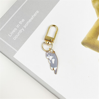 Breloc cu pisicuță cu inimă de dragoste drăguță, pisică albă, neagră, breloc pentru fete, geantă, ornamente pentru mașină, husă pentru căști, pandantiv, cadouri pentru cuplu