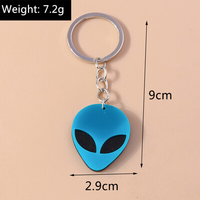 Breloc creativ extraterestru din rășină Inimă Animal Breloc Pandantive pentru bărbați Femei Suport cheie Poșetă Decor Charms DIY Bijuterii Cadouri