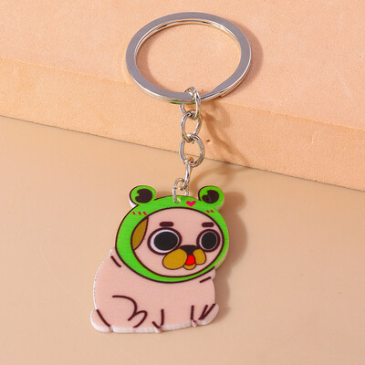 Breloc creativ extraterestru din rășină Inimă Animal Breloc Pandantive pentru bărbați Femei Suport cheie Poșetă Decor Charms DIY Bijuterii Cadouri