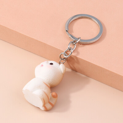 Breloc drăguț cu breloc urs 3D din rășină Brelocuri cu animale pandantiv pentru femei, fete, poșete, brelocuri pentru mașină, accesorii de bijuterii DIY