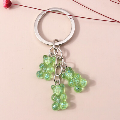 Breloc drăguț cu breloc urs 3D din rășină Brelocuri cu animale pandantiv pentru femei, fete, poșete, brelocuri pentru mașină, accesorii de bijuterii DIY