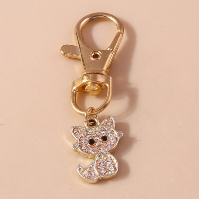 Breloc drăguț cu pisică din desene animate, email, cu pandantive pentru chei pentru mașină, femei, fete, poșete, brelocuri, accesorii de bijuterii DIY