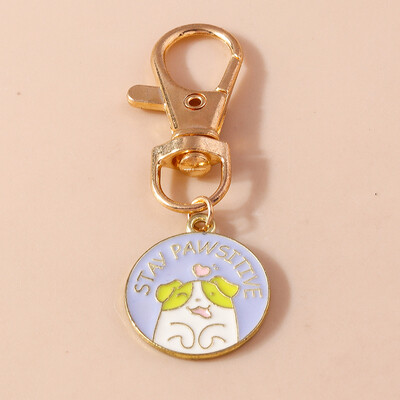 Breloc drăguț cu pisică din desene animate, email, cu pandantive pentru chei pentru mașină, femei, fete, poșete, brelocuri, accesorii de bijuterii DIY