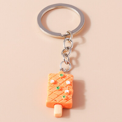 Prekrasni kristalni privjesak za ključeve od trešnje, simulirani voćni privjesak za ključeve, privjesci za žene, djevojke, ukras za torbicu, šarm, DIY nakit, darovi