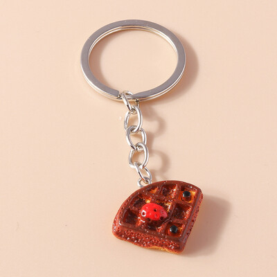 Prekrasni kristalni privjesak za ključeve od trešnje, simulirani voćni privjesak za ključeve, privjesci za žene, djevojke, ukras za torbicu, šarm, DIY nakit, darovi