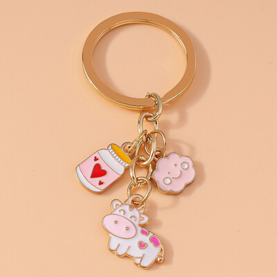 Breloc drăguț iepuraș iepuraș emailat, cu inimă de dragoste, pandantive pentru chei pentru femei, fete, decorațiuni pentru genți, accesorii de bijuterii DIY