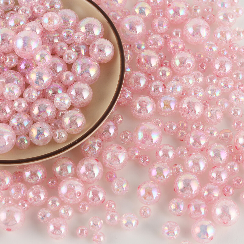 Chen Ming 8-20 mm Acrilic AB Color Bursting Loose Beads Brățară DIY, lanț pentru telefon mobil, breloc, accesorii cu margele