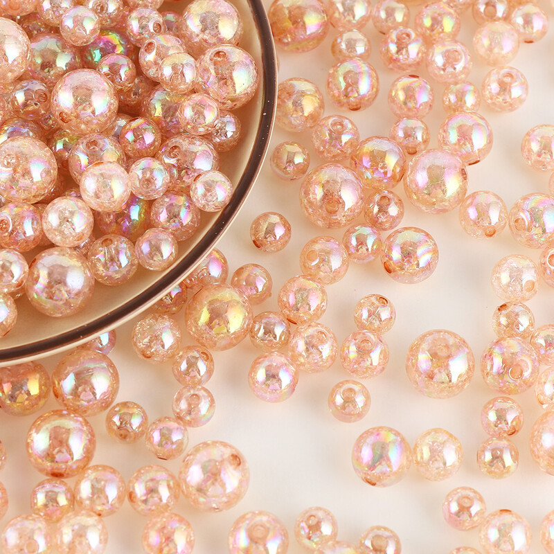 Chen Ming 8-20 mm Acrilic AB Color Bursting Loose Beads Brățară DIY, lanț pentru telefon mobil, breloc, accesorii cu margele