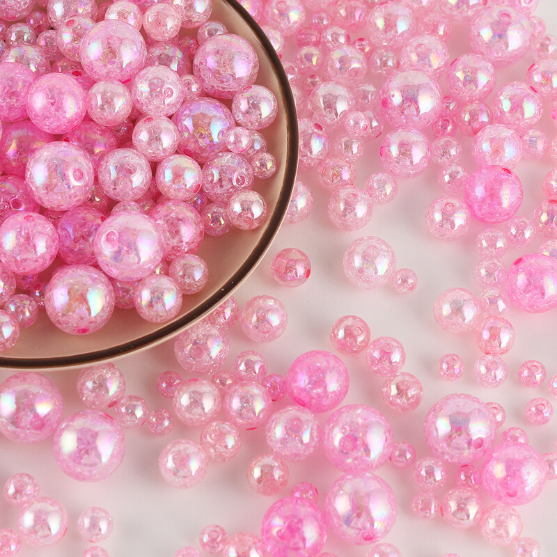 Chen Ming 8-20 mm Acrilic AB Color Bursting Loose Beads Brățară DIY, lanț pentru telefon mobil, breloc, accesorii cu margele