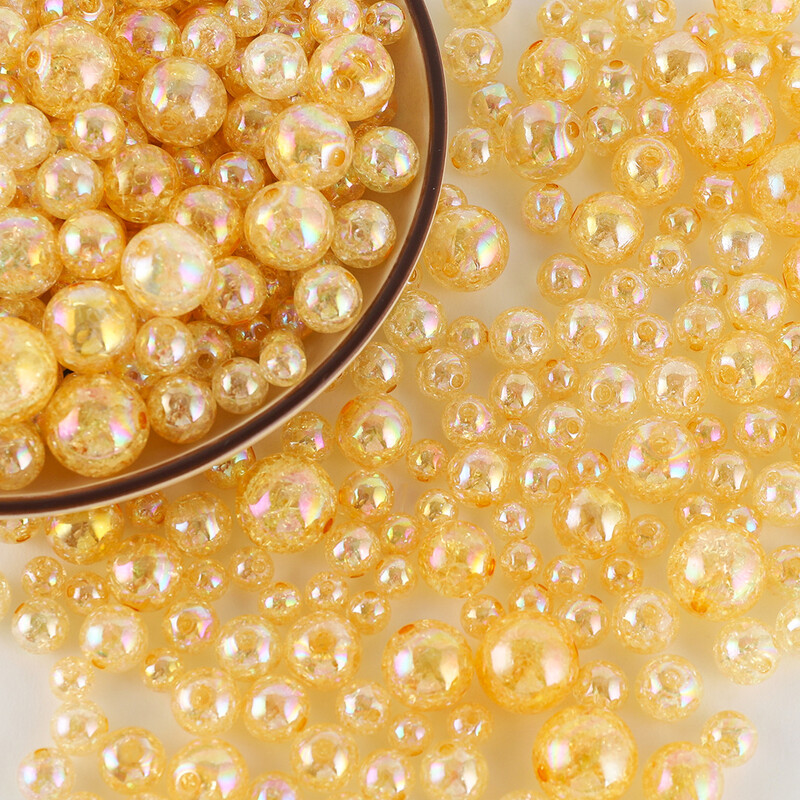 Chen Ming 8-20 mm Acrilic AB Color Bursting Loose Beads Brățară DIY, lanț pentru telefon mobil, breloc, accesorii cu margele