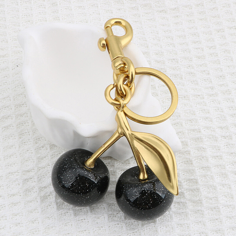 1 gab. Automašīnas ceļojumu soma piekariņi Vasaras ķiršu kulons atslēgu piekariņš melns ķiršu atslēgu piekariņš Aksesuāri vīriešiem Sieviešu rotaslietas dāvanas