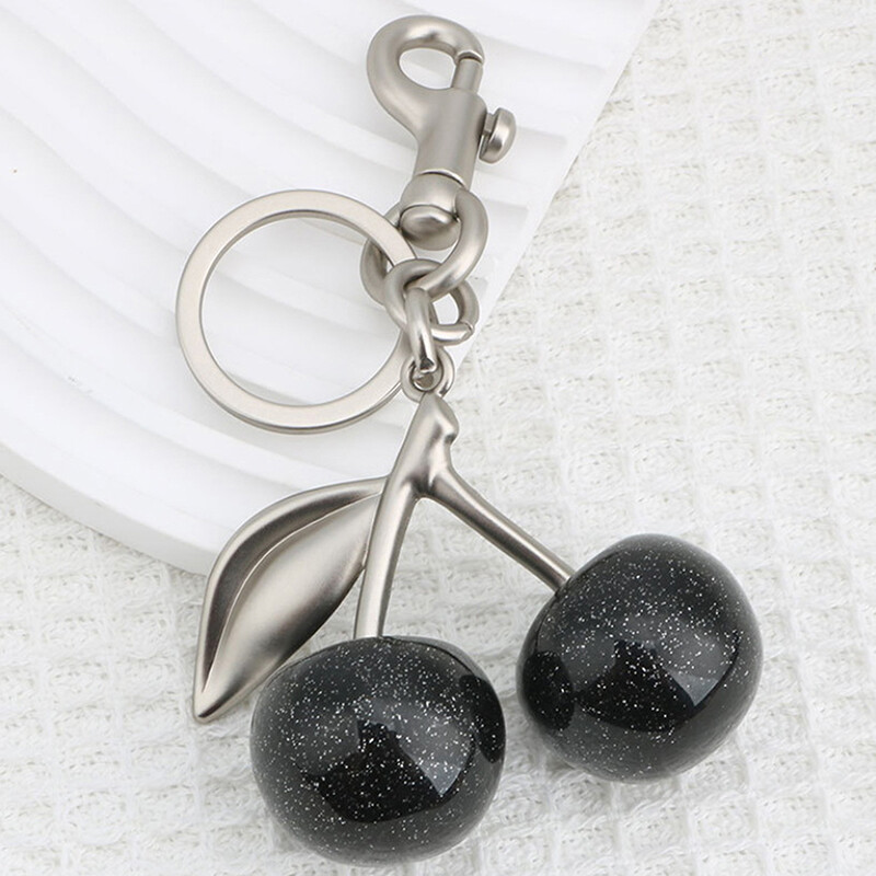 1 gab. Automašīnas ceļojumu soma piekariņi Vasaras ķiršu kulons atslēgu piekariņš melns ķiršu atslēgu piekariņš Aksesuāri vīriešiem Sieviešu rotaslietas dāvanas