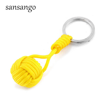 Jauns austs Paracord štropes atslēgu piekariņš āra izdzīvošanas taktiskā militārā izpletņa virve Auklas lodīšu kulons atslēgu piekariņš