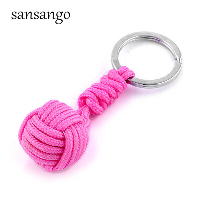 Jauns austs Paracord štropes atslēgu piekariņš āra izdzīvošanas taktiskā militārā izpletņa virve Auklas lodīšu kulons atslēgu piekariņš