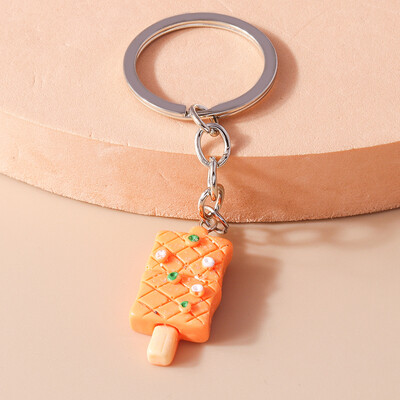 Breloc de țigară de simulare de modă, breloc de chei cu alimente 3D, pandantiv pentru suportul de chei, bărbați, femei, geantă, bijuterii DIY, cadou