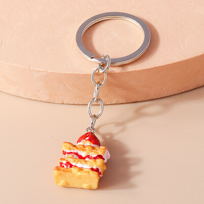 Breloc de țigară de simulare de modă, breloc de chei cu alimente 3D, pandantiv pentru suportul de chei, bărbați, femei, geantă, bijuterii DIY, cadou