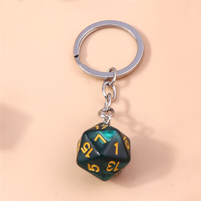 Aihua New Cartoon 3D Personality Digital Big Red Cubic Dice Brelocuri pentru brelocuri Suport cheie mașină Decorare geantă Bijuterii DIY