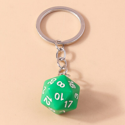 Aihua New Cartoon 3D Personality Digital Big Red Cubic Dice Brelocuri pentru brelocuri Suport cheie mașină Decorare geantă Bijuterii DIY