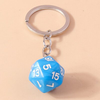 Aihua New Cartoon 3D Personality Digital Big Red Cubic Dice Brelocuri pentru brelocuri Suport cheie mașină Decorare geantă Bijuterii DIY