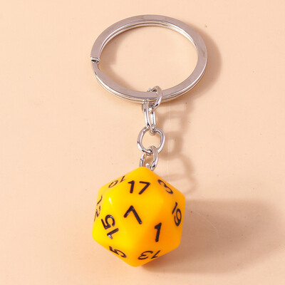 Aihua New Cartoon 3D Personality Digital Big Red Cubic Dice Brelocuri pentru brelocuri Suport cheie mașină Decorare geantă Bijuterii DIY