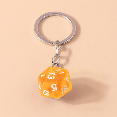 Aihua New Cartoon 3D Personality Digital Big Red Cubic Dice Brelocuri pentru brelocuri Suport cheie mașină Decorare geantă Bijuterii DIY