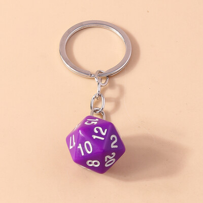 Aihua New Cartoon 3D Personality Digital Big Red Cubic Dice Brelocuri pentru brelocuri Suport cheie mașină Decorare geantă Bijuterii DIY