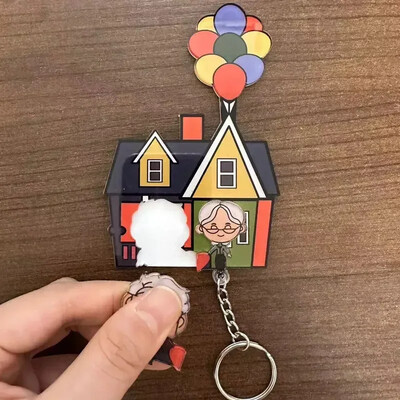 Breloc pentru cupluri Brelocuri cu inimă asortate Agatator Suport chei acrilic Cadou decorativ de perete pentru mama tata iubit iubitorii de iubită