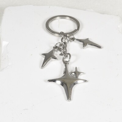 Y2K pozlaćeni privjesci za ključeve Zvjezdica Privjesci za ključeve od nehrđajućeg čelika za žene muškarce Poklon prijateljstva torbica torbica ukras ručno izrađen nakit