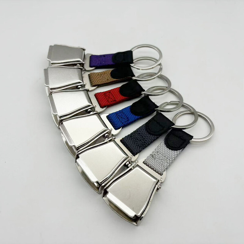 1 buc. Mini centură de siguranță detașabilă cataramă avion breloc curea breloc pentru chei de zbor avion companie aeriană mic cadou de aviație
