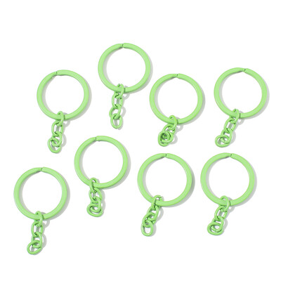 5 buc/lot 30 mm breloc breloc 55 mm lungime rotund colorat breloc breloc brelocuri pentru bricolaj bijuterii de fabricare aprovizionare cu ridicata