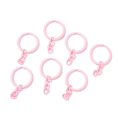 5 buc/lot 30 mm breloc breloc 55 mm lungime rotund colorat breloc breloc brelocuri pentru bricolaj bijuterii de fabricare aprovizionare cu ridicata