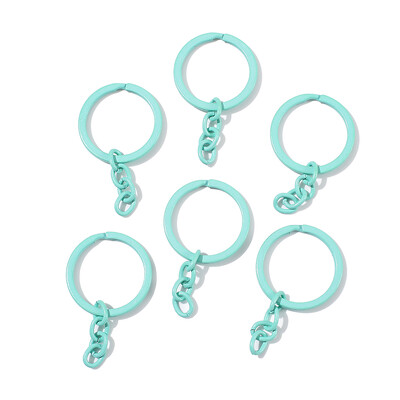 5 buc/lot 30 mm breloc breloc 55 mm lungime rotund colorat breloc breloc brelocuri pentru bricolaj bijuterii de fabricare aprovizionare cu ridicata