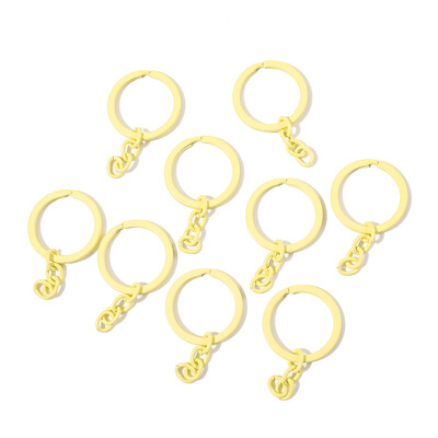 5 buc/lot 30 mm breloc breloc 55 mm lungime rotund colorat breloc breloc brelocuri pentru bricolaj bijuterii de fabricare aprovizionare cu ridicata