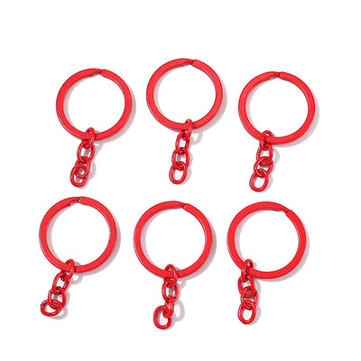 5 buc/lot 30 mm breloc breloc 55 mm lungime rotund colorat breloc breloc brelocuri pentru bricolaj bijuterii de fabricare aprovizionare cu ridicata