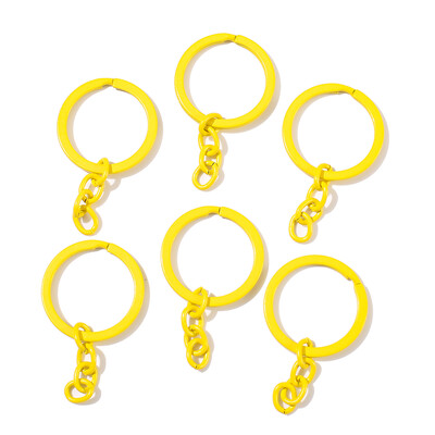 5 buc/lot 30 mm breloc breloc 55 mm lungime rotund colorat breloc breloc brelocuri pentru bricolaj bijuterii de fabricare aprovizionare cu ridicata