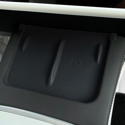 Pentru Tesla Model 3 Y 2023 2022 2021 Pad de încărcare fără fir din silicon Covoraș anti-alunecare Încărcător rezistent la praf Husă de protecție Accesorii auto