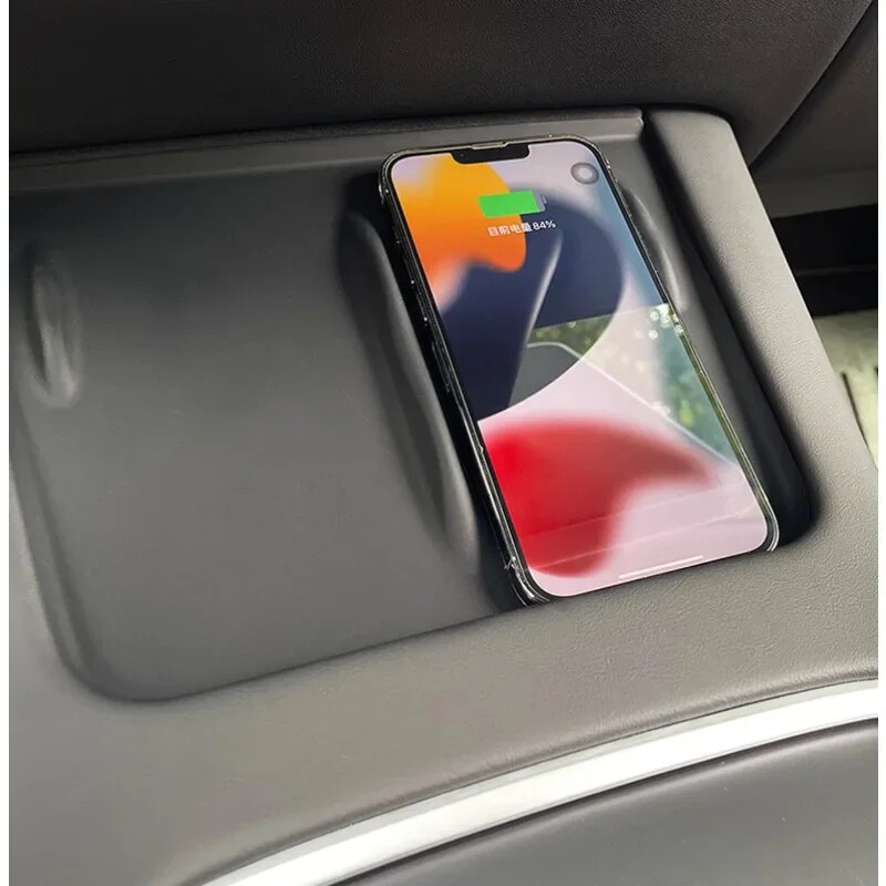 1 buc. Potrivit pentru Tesla Model 3 YSX Highland 2024 2023 2022, control central, încărcare fără fir din silicon, piese auto interioare