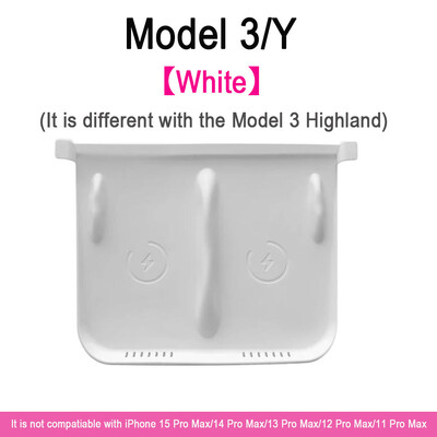 Bezvadu lādētāja paliktnis Tesla Model 3 YSX Highland 2024 2023 2022 Piederumi Centrālās konsoles organizatora uzlādes stacijas paklājiņi