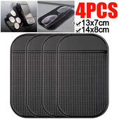 1-4 bucăți Tampă lipicioasă pentru tabloul de bord al mașinii Tampă anti-alunecare Cheile telefonului mașinii Ornamente Tampă de depozitare Depozitare interioară a mașinii Tampoane din silicon anti-alunecare