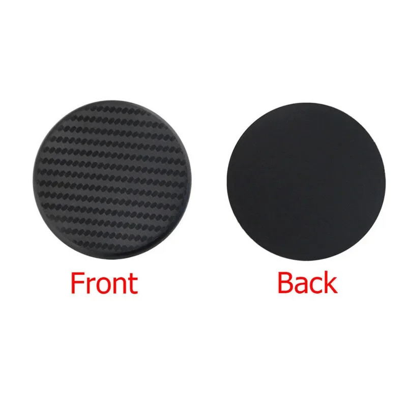 2Pcs silikonski utor za automobilsku čašu za vodu Neklizajuća podloga za prostirku 2,48" podloga za automatsku čašu Kružni kvadratni izgled Unutarnji dodaci od karbonskih vlakana