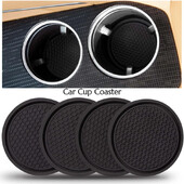 Pachet de 4 suporturi pentru pahare pentru mașină Tampoane anti-alunecare Cu inserție universală Coasters Accesorii interioare auto Suport pahare Tampoane cu inserție anti-alunecare