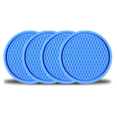 Pachet de 4 suporturi pentru pahare pentru mașină Tampoane anti-alunecare Cu inserție universală Coasters Accesorii interioare auto Suport pahare Tampoane cu inserție anti-alunecare