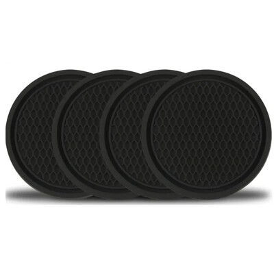 Pachet de 4 suporturi pentru pahare pentru mașină Tampoane anti-alunecare Cu inserție universală Coasters Accesorii interioare auto Suport pahare Tampoane cu inserție anti-alunecare