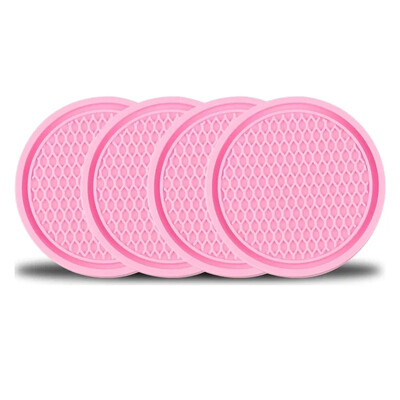 Pachet de 4 suporturi pentru pahare pentru mașină Tampoane anti-alunecare Cu inserție universală Coasters Accesorii interioare auto Suport pahare Tampoane cu inserție anti-alunecare