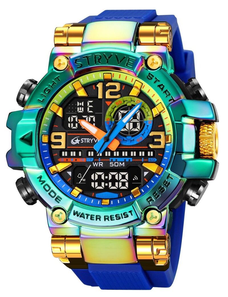 горещо продаван спортен цветен светещ електронен водоустойчив часовник многофункционален студентски часовник трансграничен дропшиппинг 8025