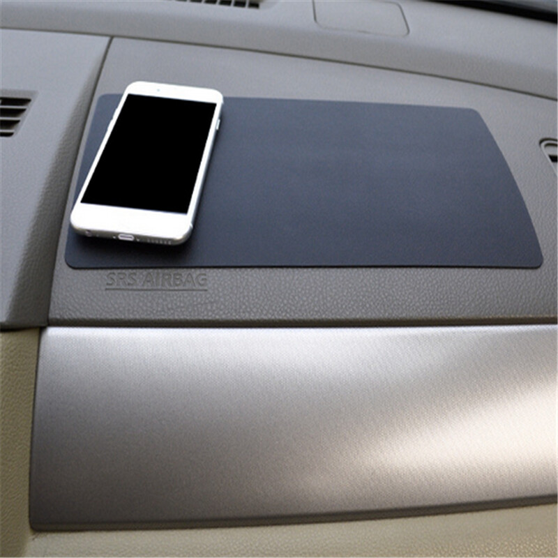 Tablou de bord mare al mașinii covoraș din PVC anti-alunecare din silicon Covoraș de depozitare anti-alunecare Tampoane anti-alunecare pentru suport de cheie pentru telefon