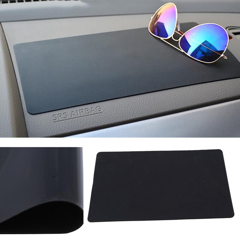 Tablou de bord mare al mașinii covoraș din PVC anti-alunecare din silicon Covoraș de depozitare anti-alunecare Tampoane anti-alunecare pentru suport de cheie pentru telefon