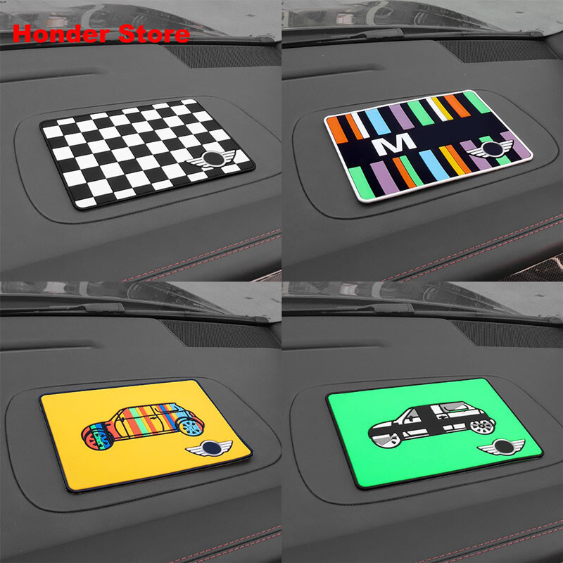 Transportlīdzekļa paneļa Pretslīdes Pad Phone Pad Automašīnu salona piederumi MINI Cooper JCW F53 F54 F57 F56 R50 R52 R57 R60 piederumi