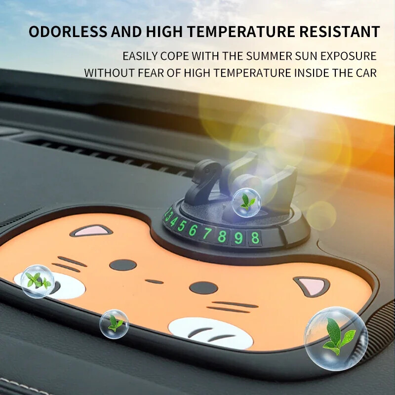 Covoraș anti-alunecare pentru mașină multifuncțională Suport pentru telefon mobil pentru mașină trei în unu Covoraș anti-alunecare din silicon Tablou de bord universal pentru mașină