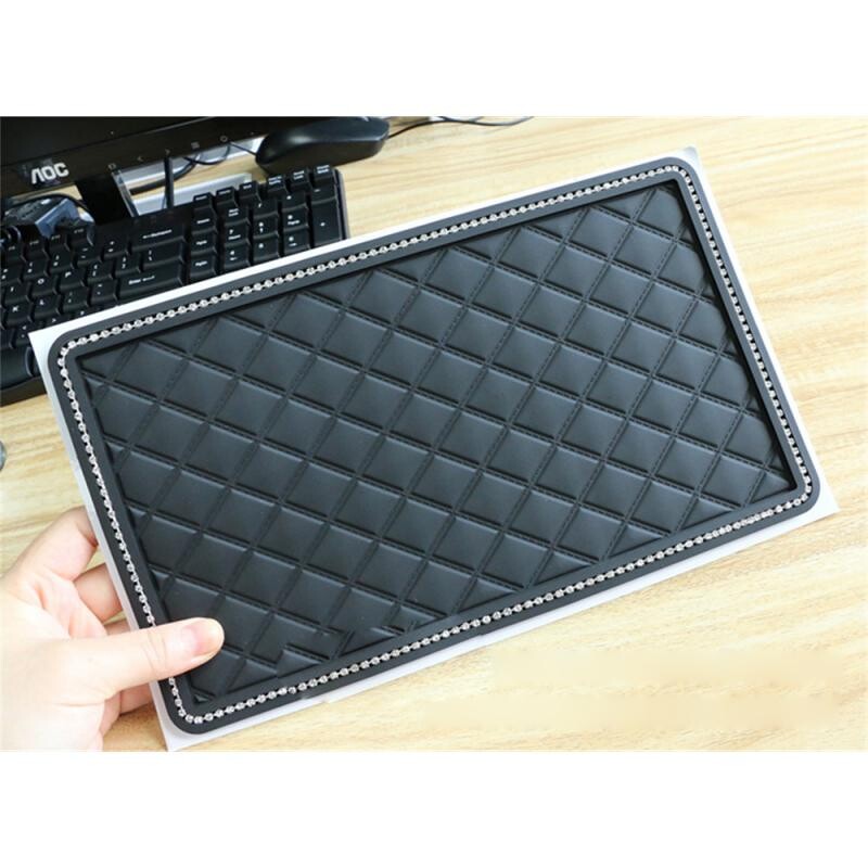 25*14CM auto libisemisvastane matt PVC stabiilne mitmeotstarbeline armatuurlaud keskkonsool telefoni padi padi matt kronstein Auto tarvikud